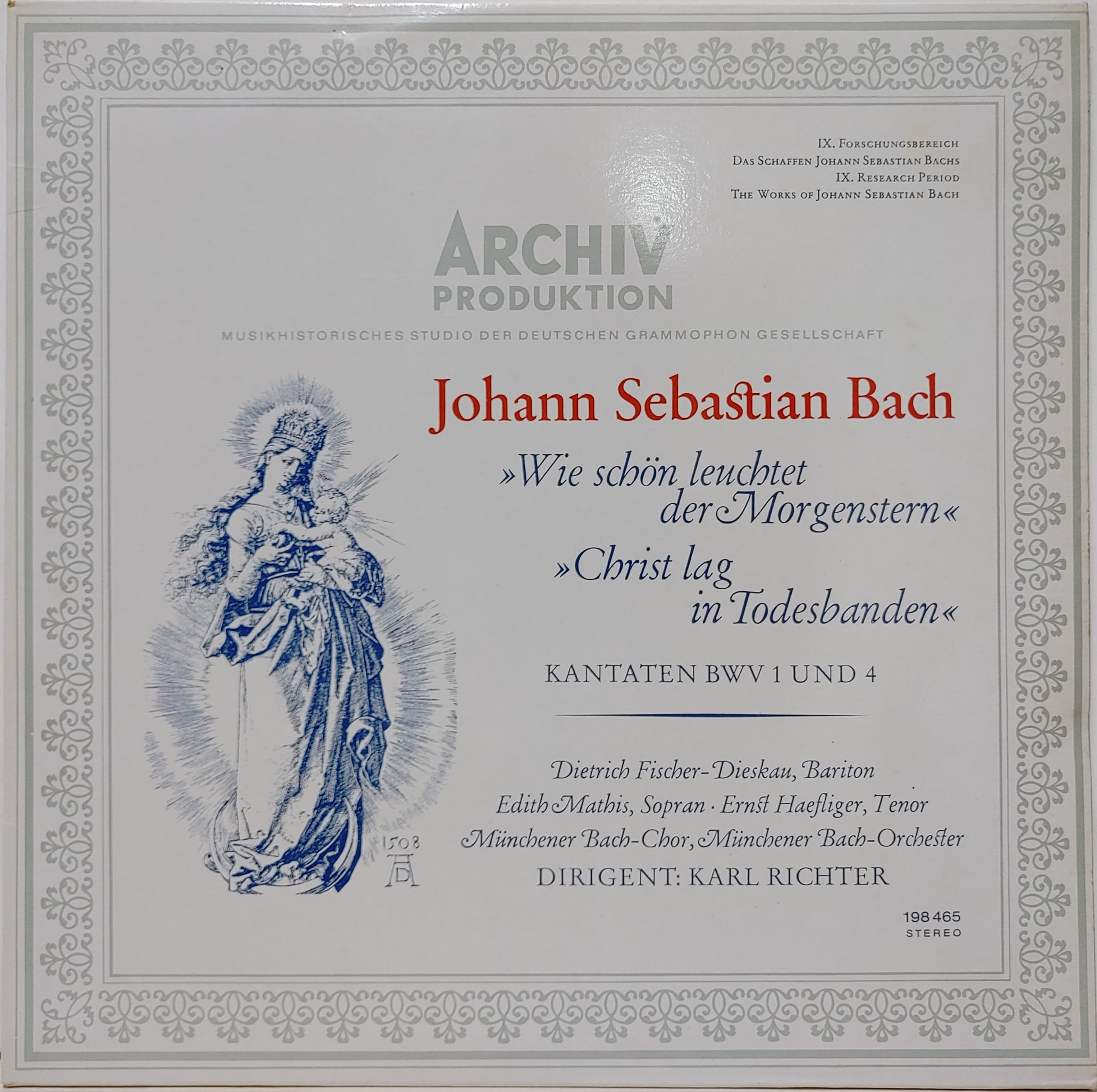 Bach / &quot;Wie Schon Leuchtet der Morgenstern&quot; Kantaten BWV 1 Und 4 Karl Richter