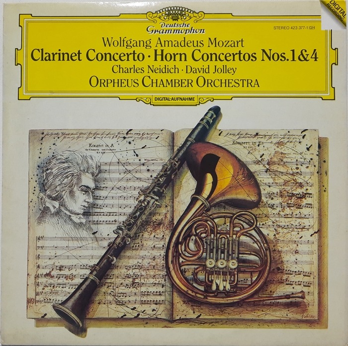 Mozart / Clarinet Concerto. Horn Concertos Nos.1 &amp; 4 Orpheus Chamber Orchestra/Charles Neidich/David Jolley