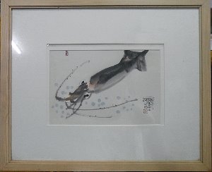 취산 조용백 오징어그림
