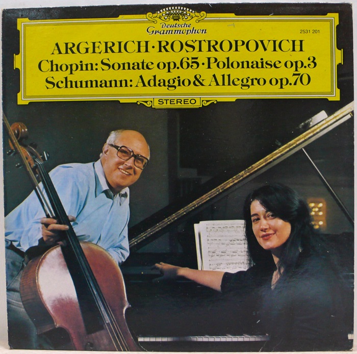 ARGERICH ROSTROPOVICH / Chopin : Sonate.65 Polonaise op.3 Schumann : Adagio &amp; Allegro op.70