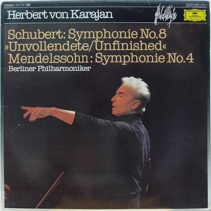 Herbert Von Karajan / Schubert : Symphonie No.8 / Mendelssohn : Symphonie No.4