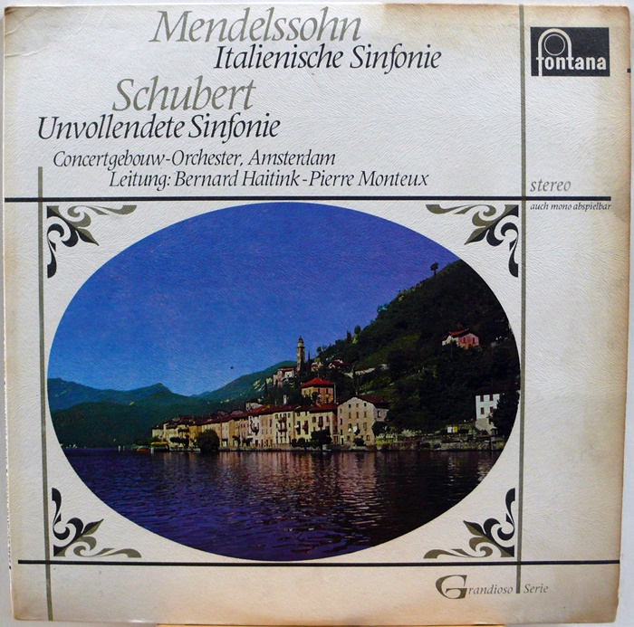 Mendelssohn : Italienische Sinfonie / Schubert : Unvollendete Sinfonie