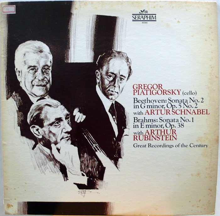 GREGOR PIATIGORSKY(cello) ARTUR SCHNABEL, ARTHUR RUBINSTEIN : Beethoven / Brahms(수입)