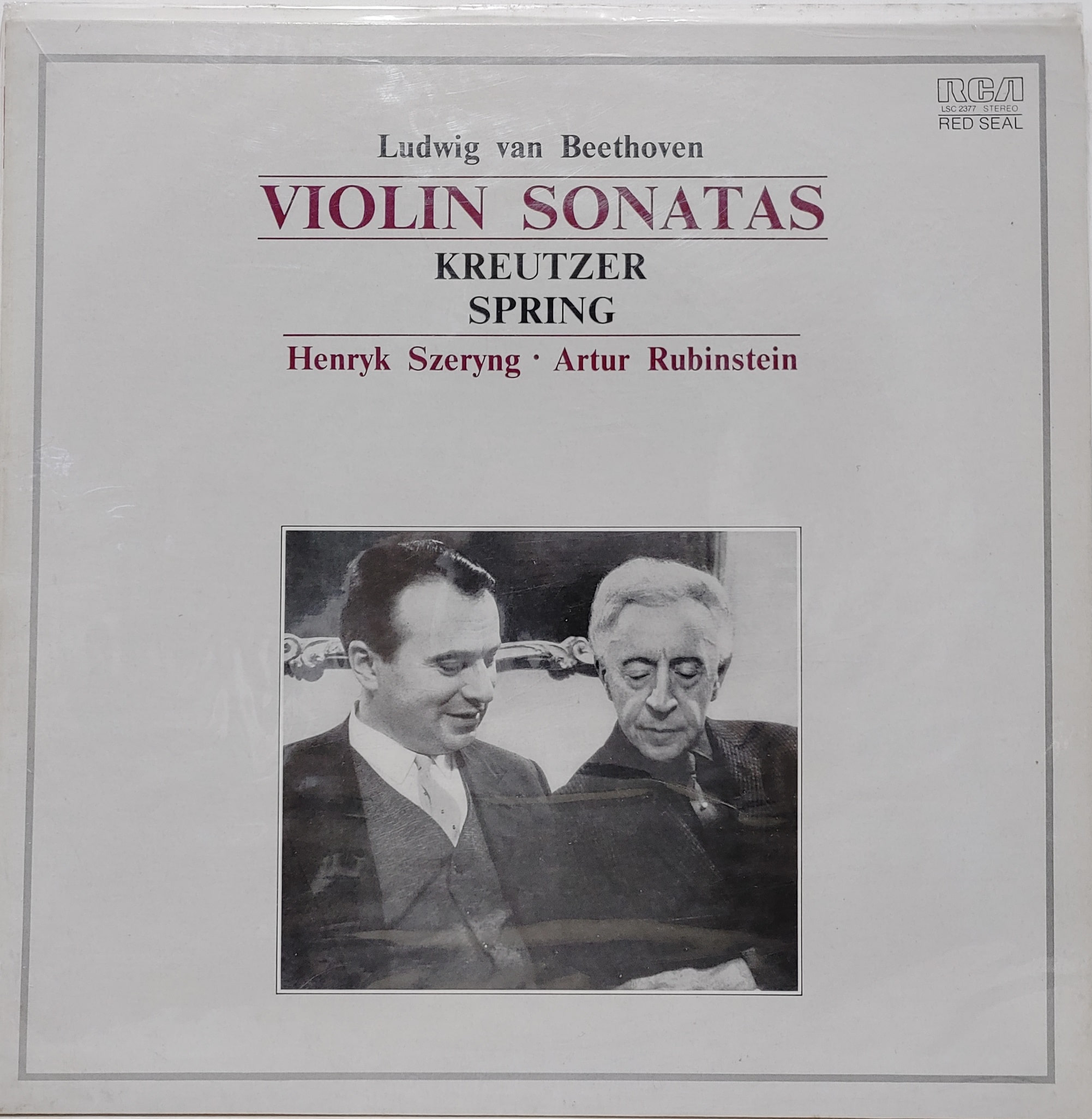 Beethoven / Violin Sonatas &quot;Kreutzer&quot;, &quot;Spring&quot; Henryk Szeryng Artur Rubinstein