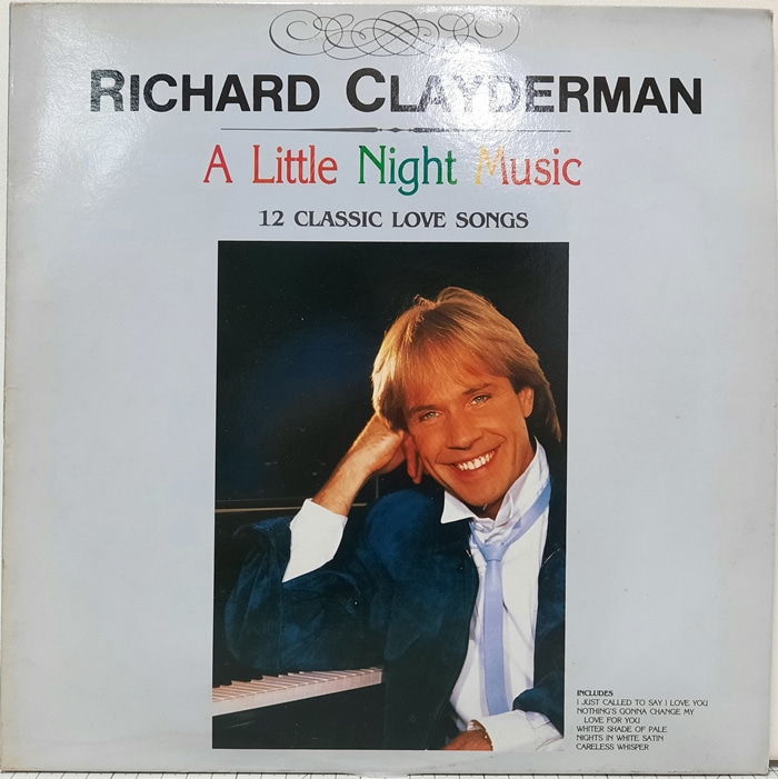 RICHARD CLAYDERMAN / A LITTLE NIGHT MUSIC 12 CLASSIC LOVE SONGS