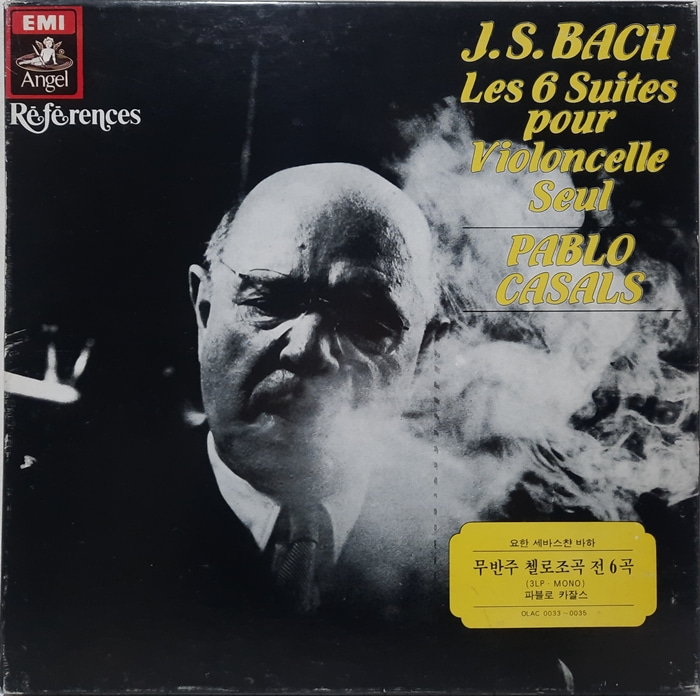 Bach : Les 6 Suites Pour Violoncelle Seul Pablo Casals(박스) 3LP