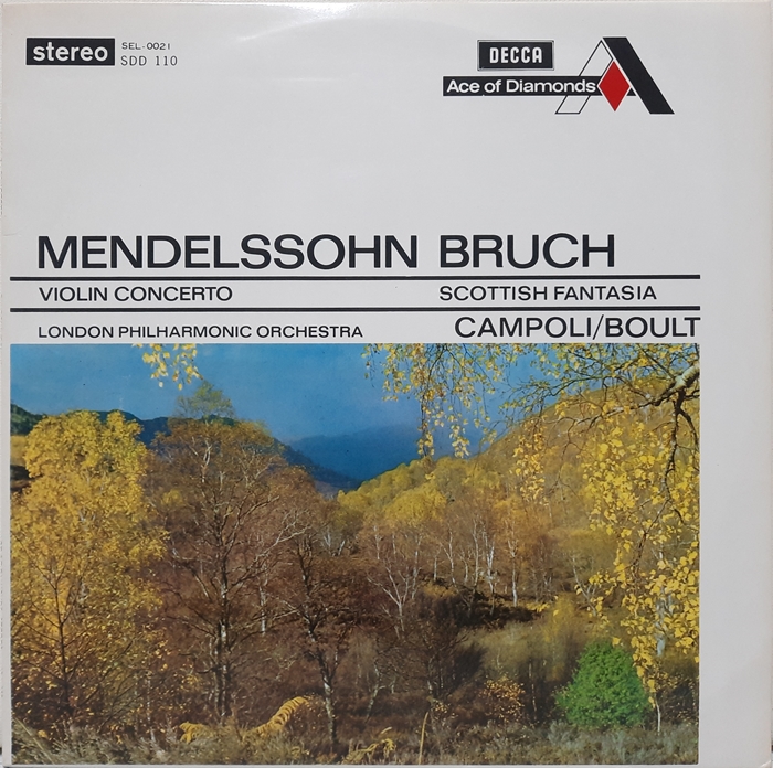 MENDELSSOHN BRUCH : Violin Concerto / Scottish Fantasia