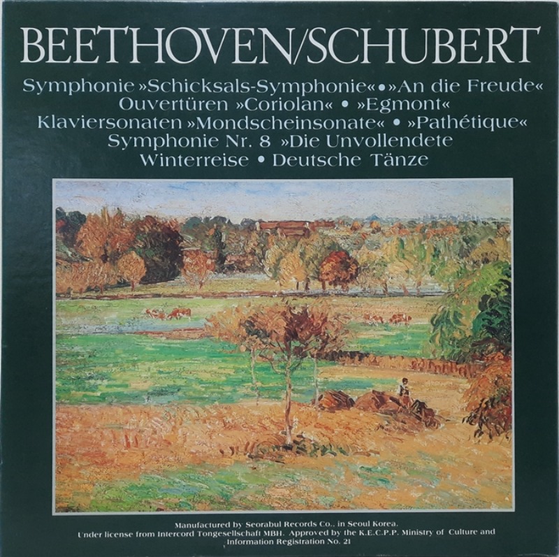 BEETHOVEN SCHUBERT / THE CLASSIC LIBRARY OF THE GREAT MASTERS 6LP(박스)