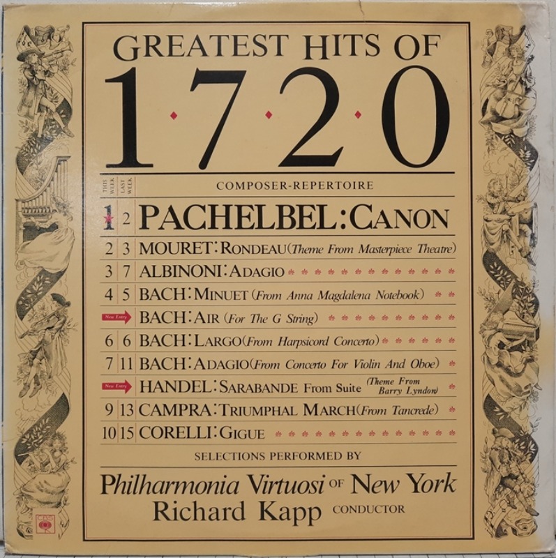 GREATEST HITS OF 1720 / PACHELBEL : CANON MOURET BACH