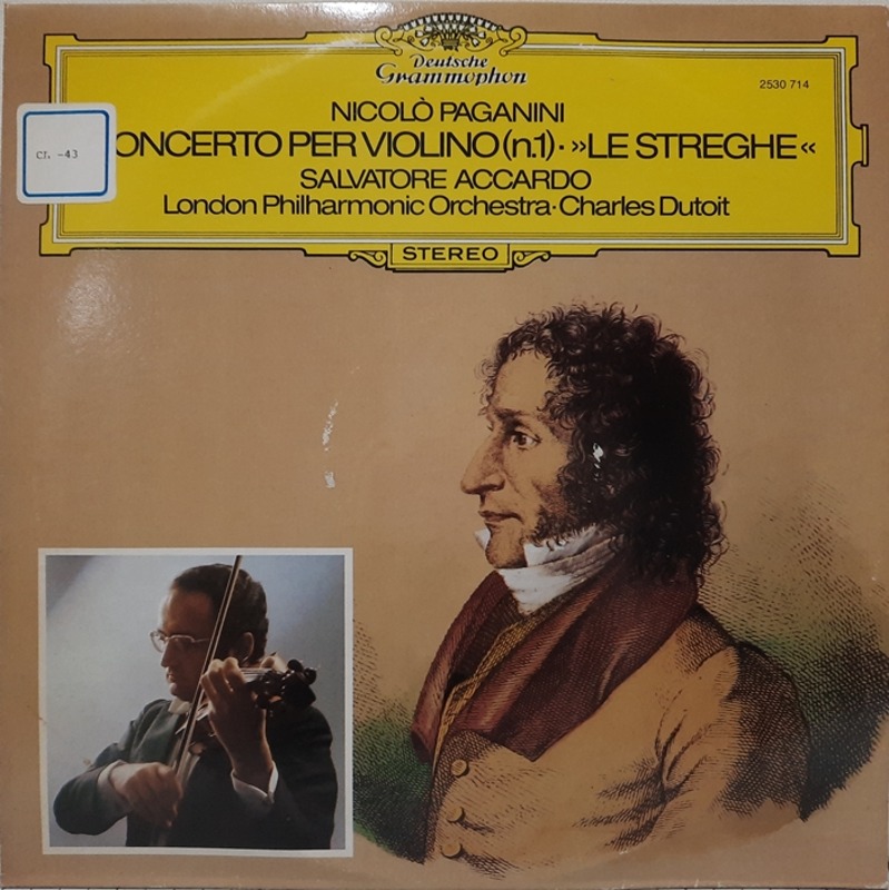 Paganini : Concerto Per Violino (N.1), &quot;Le Streghe&quot; (Salvatore Accardo/Charles Dutoit)
