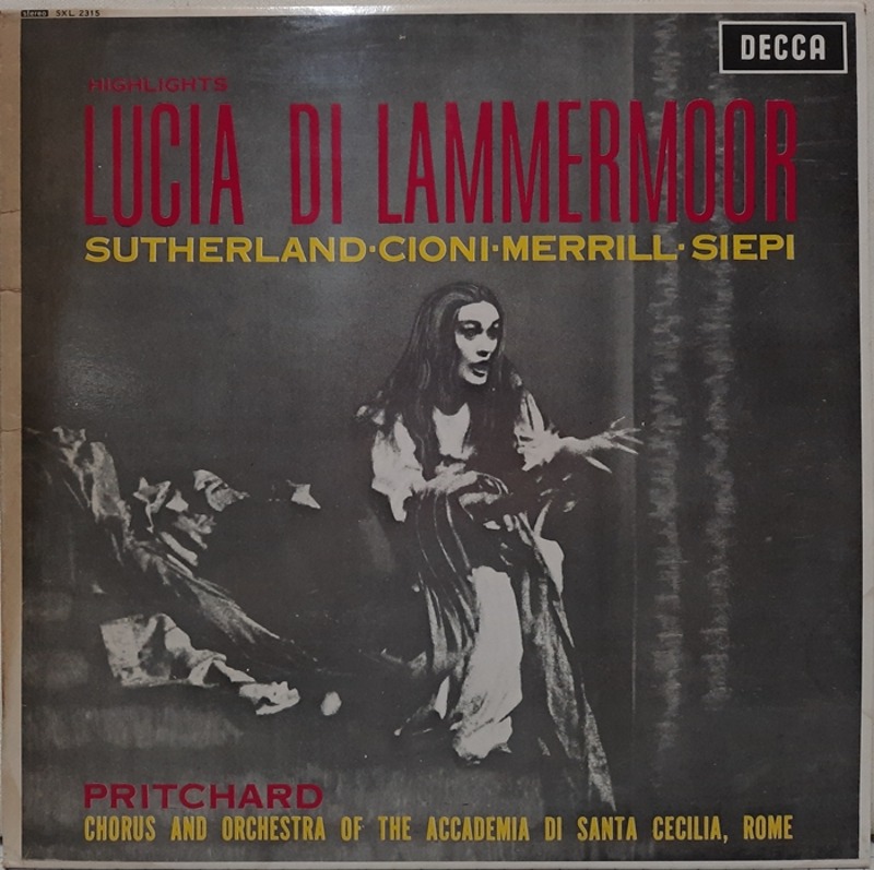 LUCIA DI LAMMERMOOR / SUTHERLAND CIONI MERRILL SIEPI