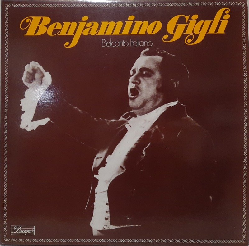 BENJAMINO GIGLI / BELCANTO ITALIANO 2LP(GF)