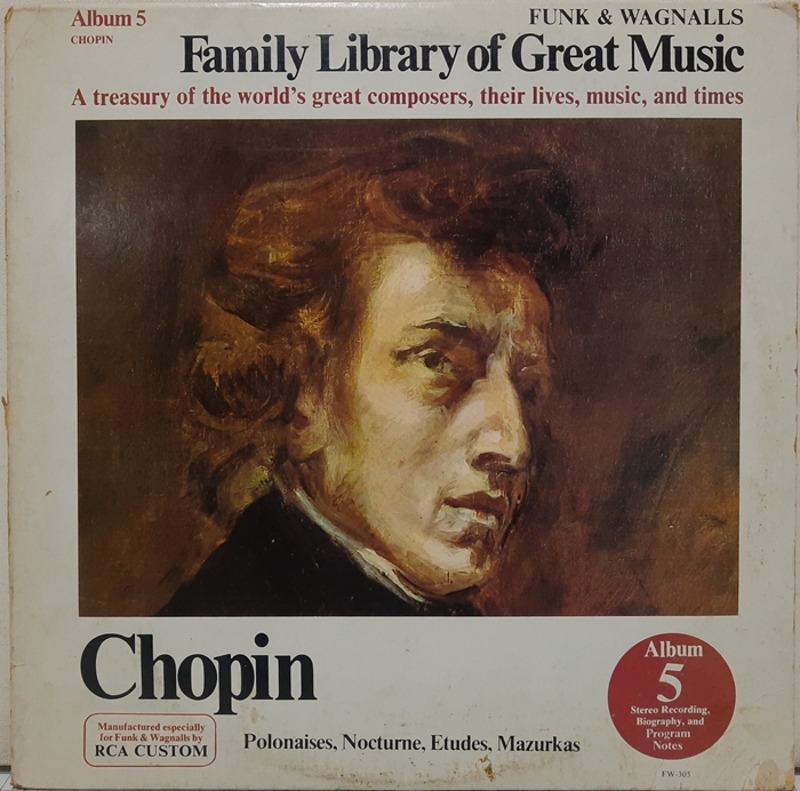 CHOPIN / FUNK &amp; WAGNALLS FAMILY LIBRARY OF GREAT MUSIC(수입)