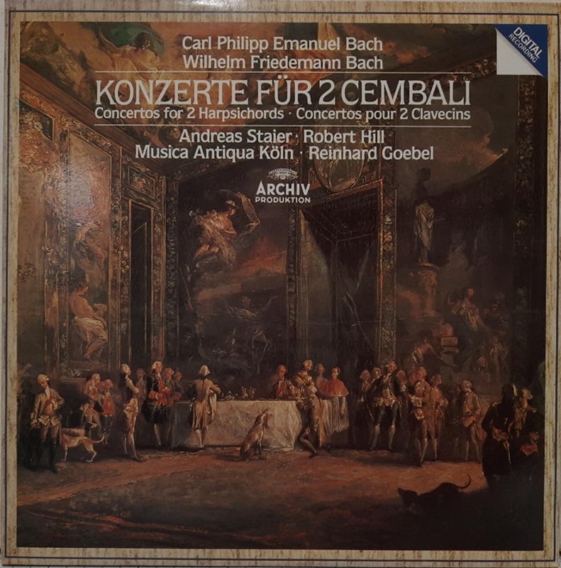C.P.E. Bach Wilhelm Friedemann Bach : Konzerte fur 2 Cembali Andreas Staier Robert Hill Musica Antiqua Koln(GF)